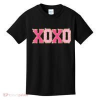 Chenille Patch Sparkling Xoxo Valentine Day Heart Love Gift Kids T-Shirt thumb 0