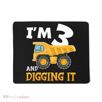 Construction Party Supplies for 3rd Birthday Celebration Mousepad