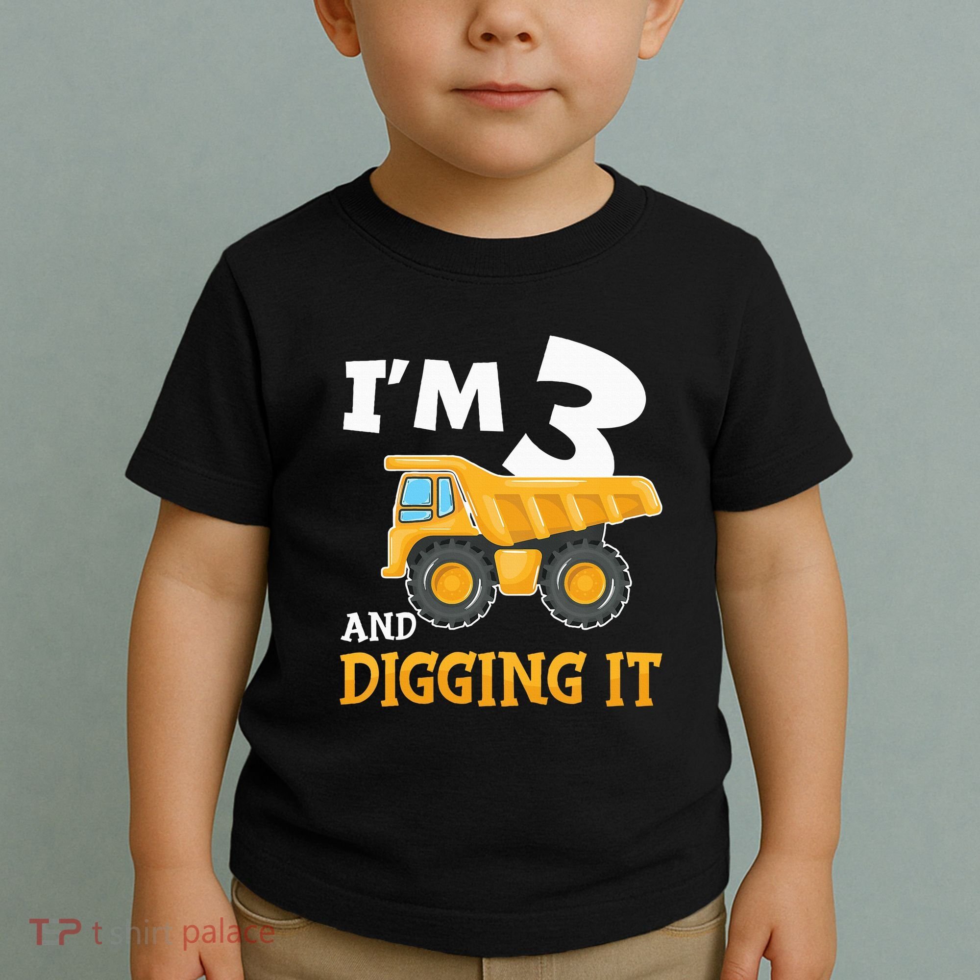 Construction Party Supplies for 3rd Birthday Celebration Toddler T-Shirt