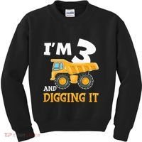 Construction Party Supplies for 3rd Birthday Celebration Kids Sweatshirt thumb 0