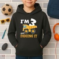 Construction Party Supplies for 3rd Birthday Celebration Kids Hoodie thumb 2