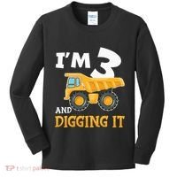 Construction Party Supplies for 3rd Birthday Celebration Kids Long Sleeve Shirt thumb 0