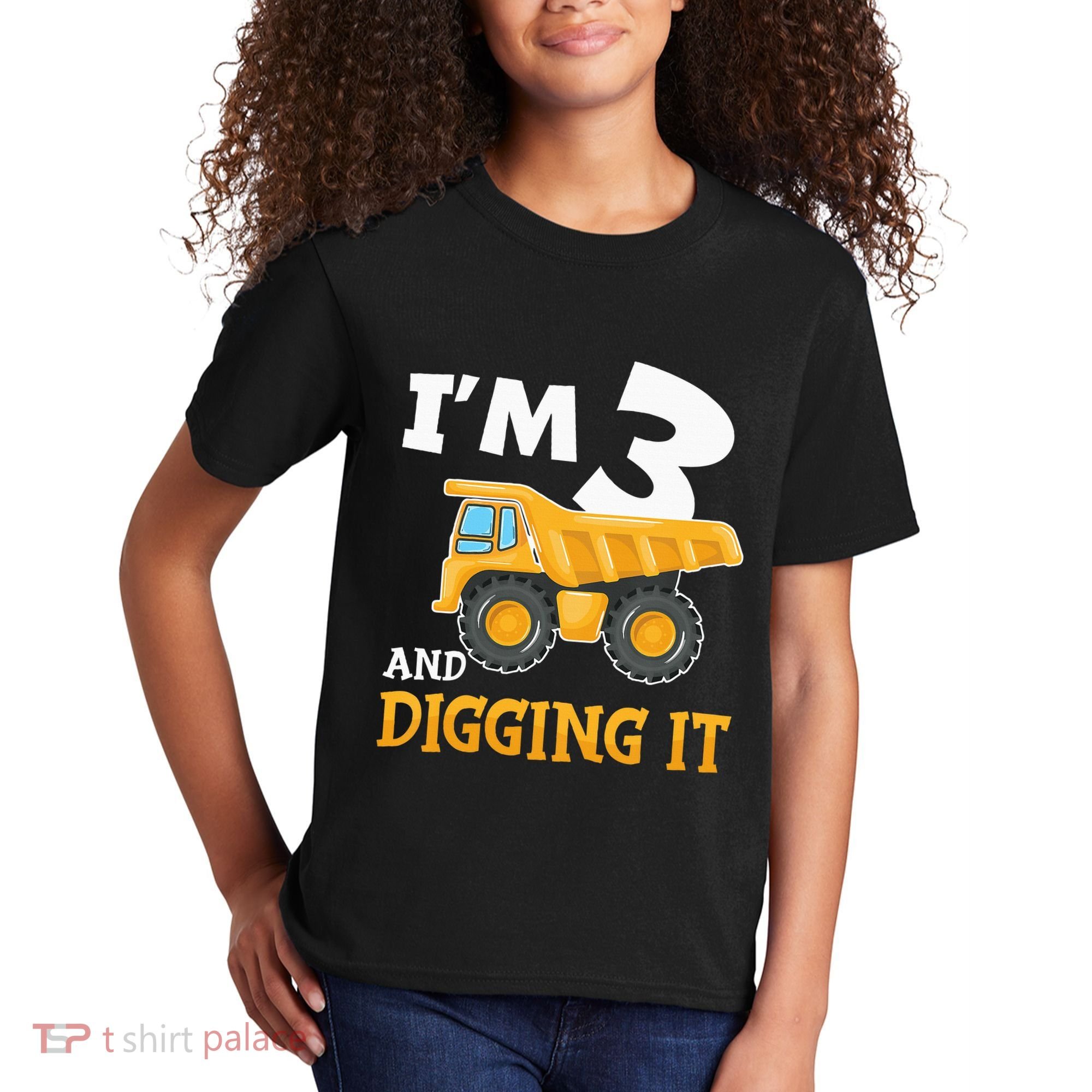 Construction Party Supplies for 3rd Birthday Celebration Kids T-Shirt