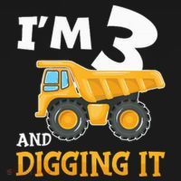 Construction Party Supplies for 3rd Birthday Celebration Kids T-Shirt thumb 4