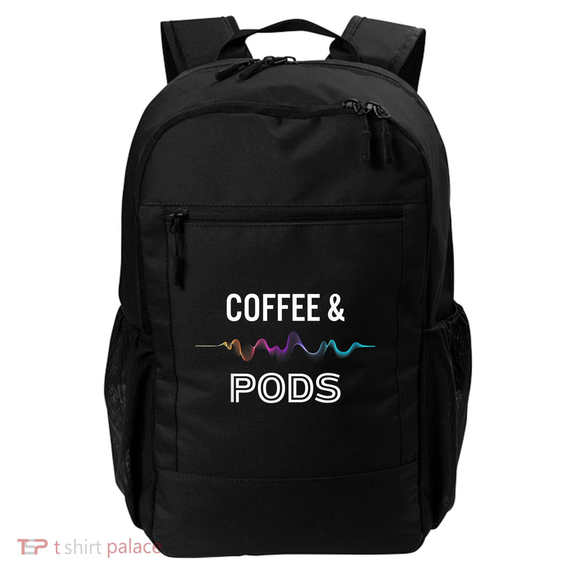 Coffee & Pods Sound Wave Tee Backpack