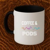 Coffee & Pods Sound Wave Tee Coffee Mug thumb 2