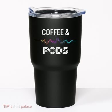 Coffee & Pods Sound Wave Tee Tumbler