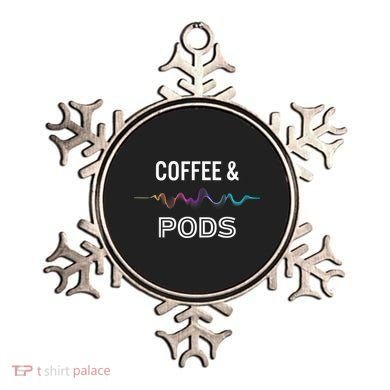 Coffee & Pods Sound Wave Tee Ornament