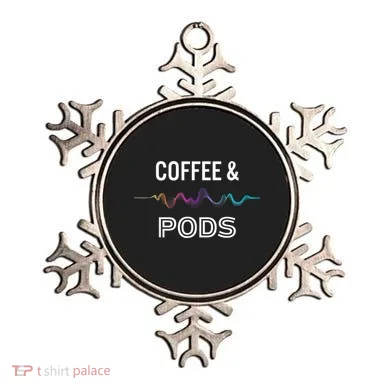 Coffee & Pods Sound Wave Tee Ornament