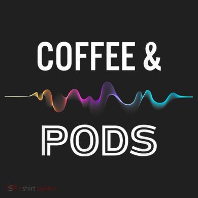 Coffee & Pods Sound Wave Tee Zone Performance Long-Sleeve T-Shirt