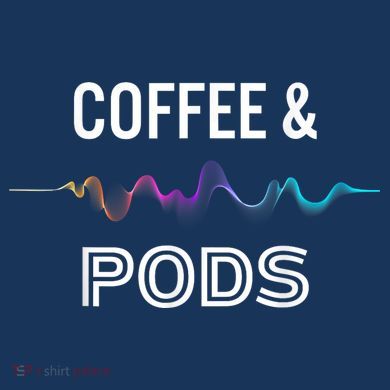 Coffee & Pods Sound Wave Tee Sweatshirt
