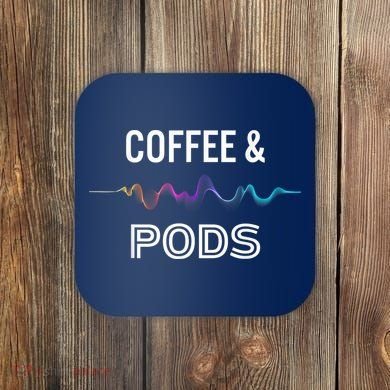 Coffee & Pods Sound Wave Tee Coaster
