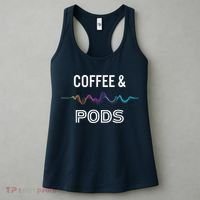 Coffee & Pods Sound Wave Tee Women's Tank Top thumb 3