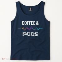 Coffee & Pods Sound Wave Tee Tank Top thumb 2