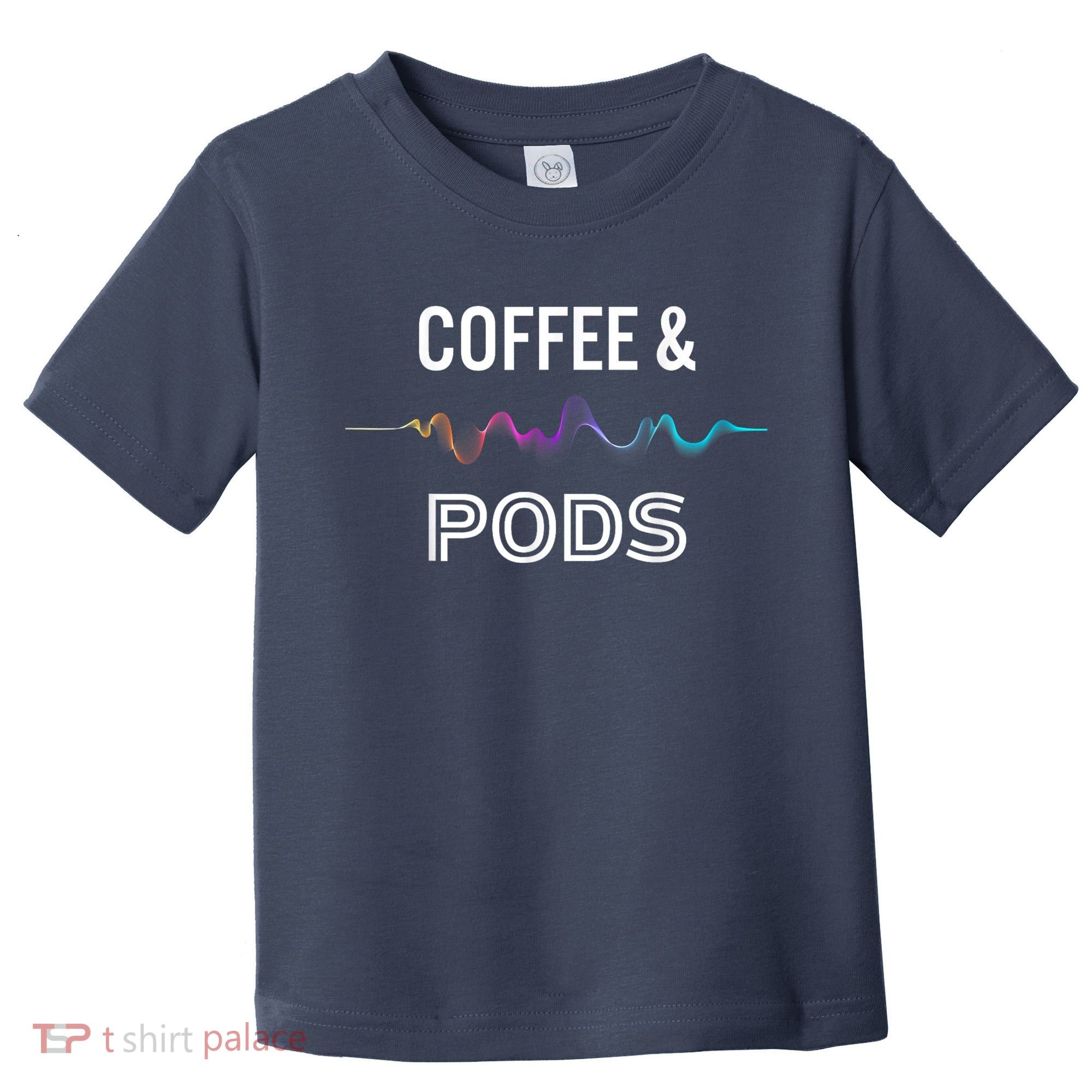 Coffee & Pods Sound Wave Tee Toddler T-Shirt