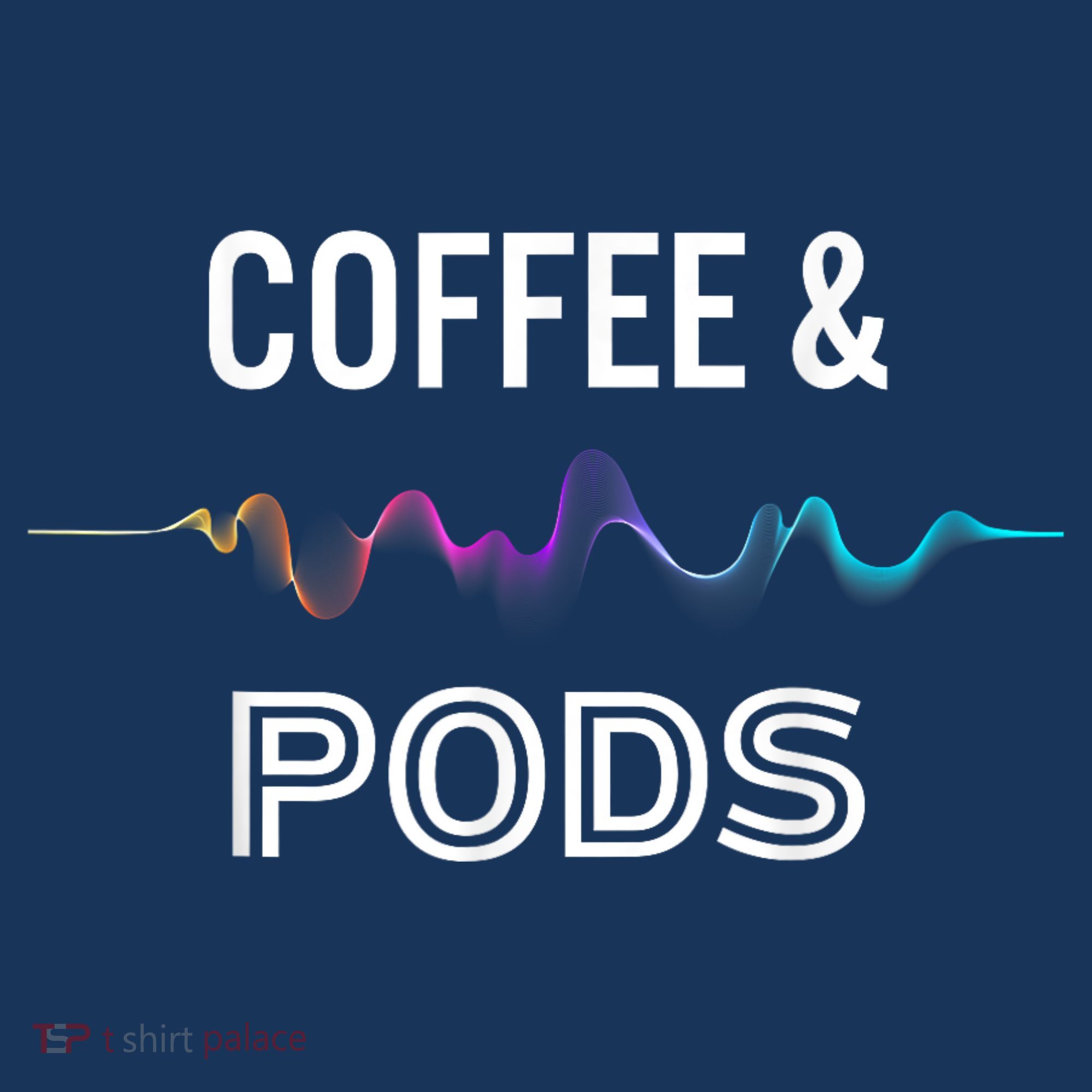 Coffee & Pods Sound Wave Tee Women's Long Sleeve Shirt