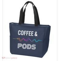 Coffee & Pods Sound Wave Tee Tote Bag thumb 3