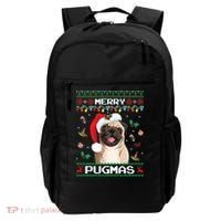 Christmas Pug Santa For Pug Lover Merry Pugmas Xmas Backpack thumb 0