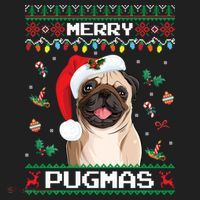 Christmas Pug Santa For Pug Lover Merry Pugmas Xmas Hat thumb 2