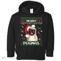 Christmas Pug Santa For Pug Lover Merry Pugmas Xmas Toddler Hoodie thumb 0