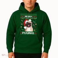 Christmas Pug Santa For Pug Lover Merry Pugmas Xmas Hoodie thumb 2