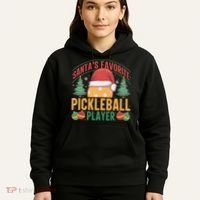 Christmas Pickleball Santa Favorite Pickleball Player Hoodie thumb 5