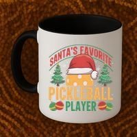 Christmas Pickleball Santa Favorite Pickleball Player Coffee Mug thumb 2