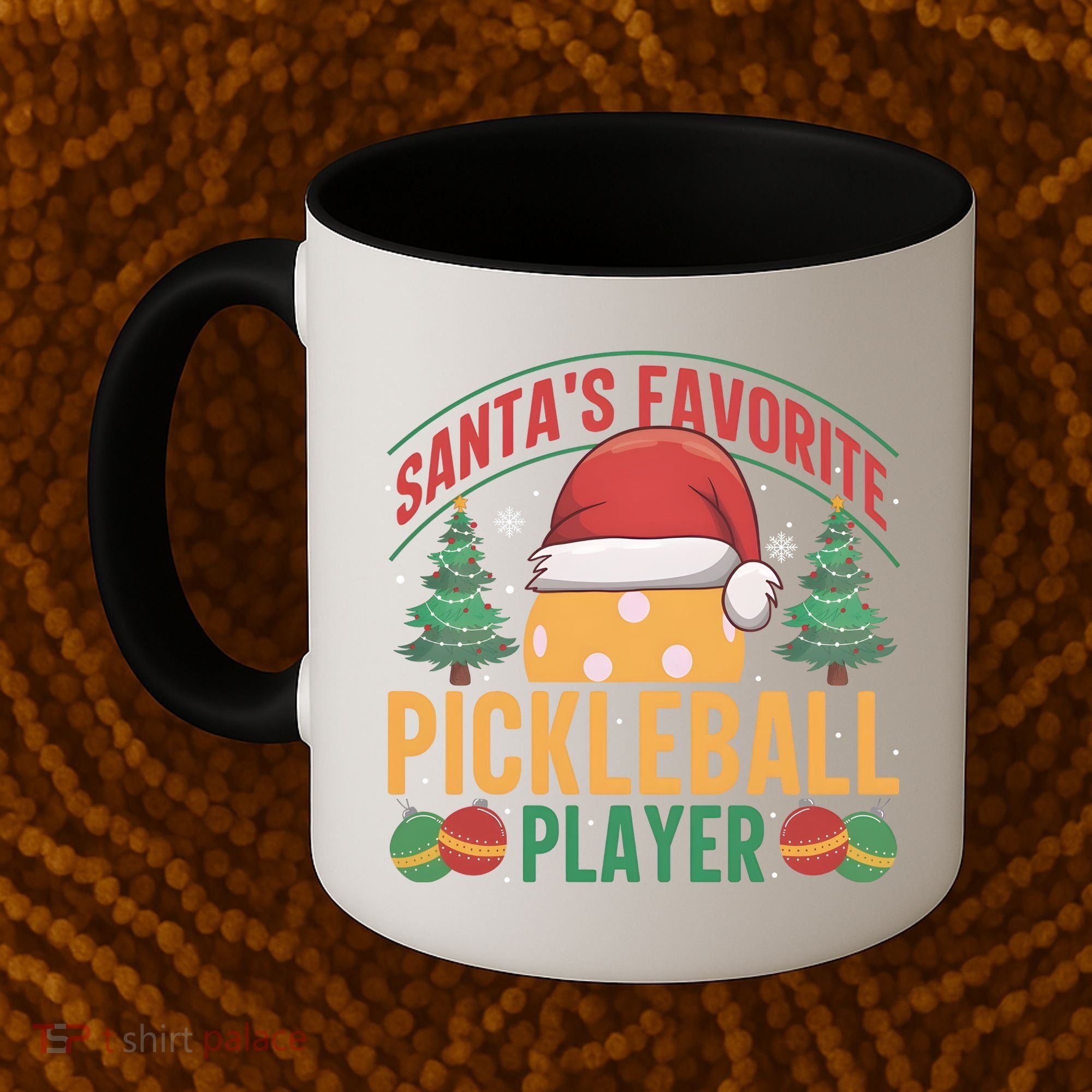 Christmas Pickleball Santa Favorite Pickleball Player Coffee Mug