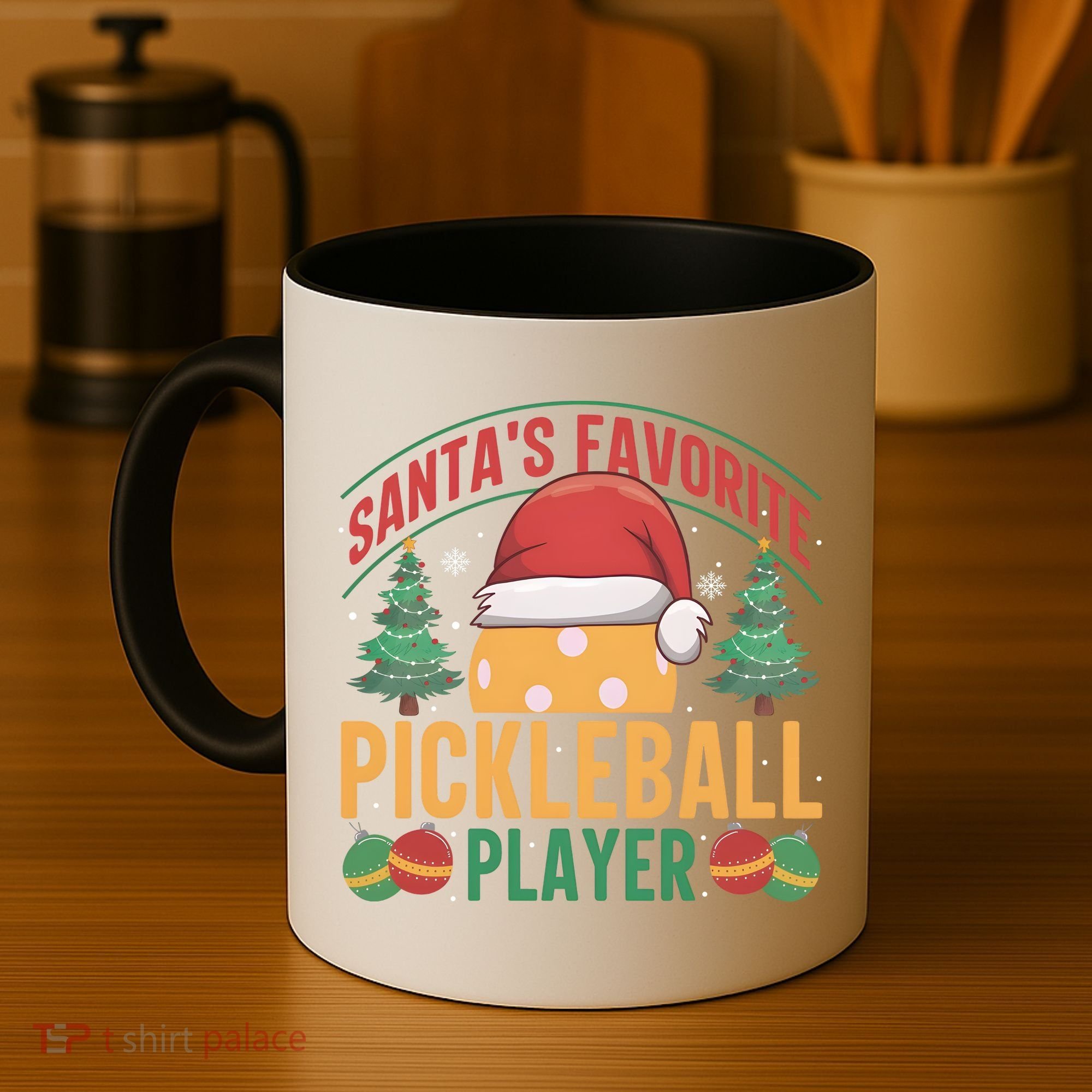 Christmas Pickleball Santa Favorite Pickleball Player Coffee Mug