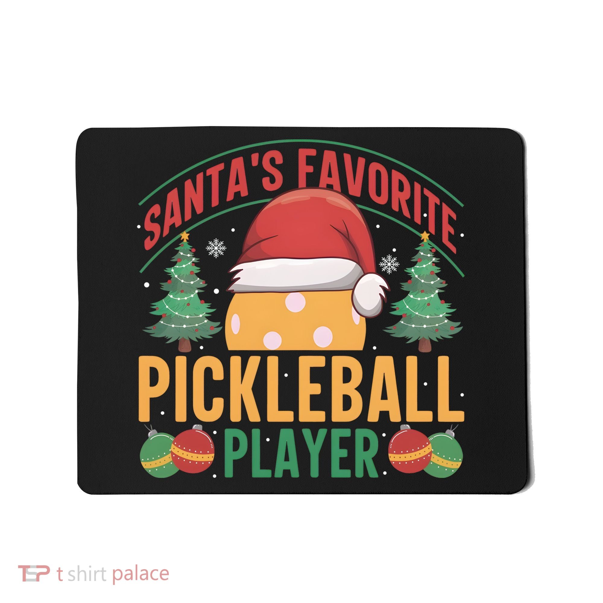 Christmas Pickleball Santa Favorite Pickleball Player Mousepad