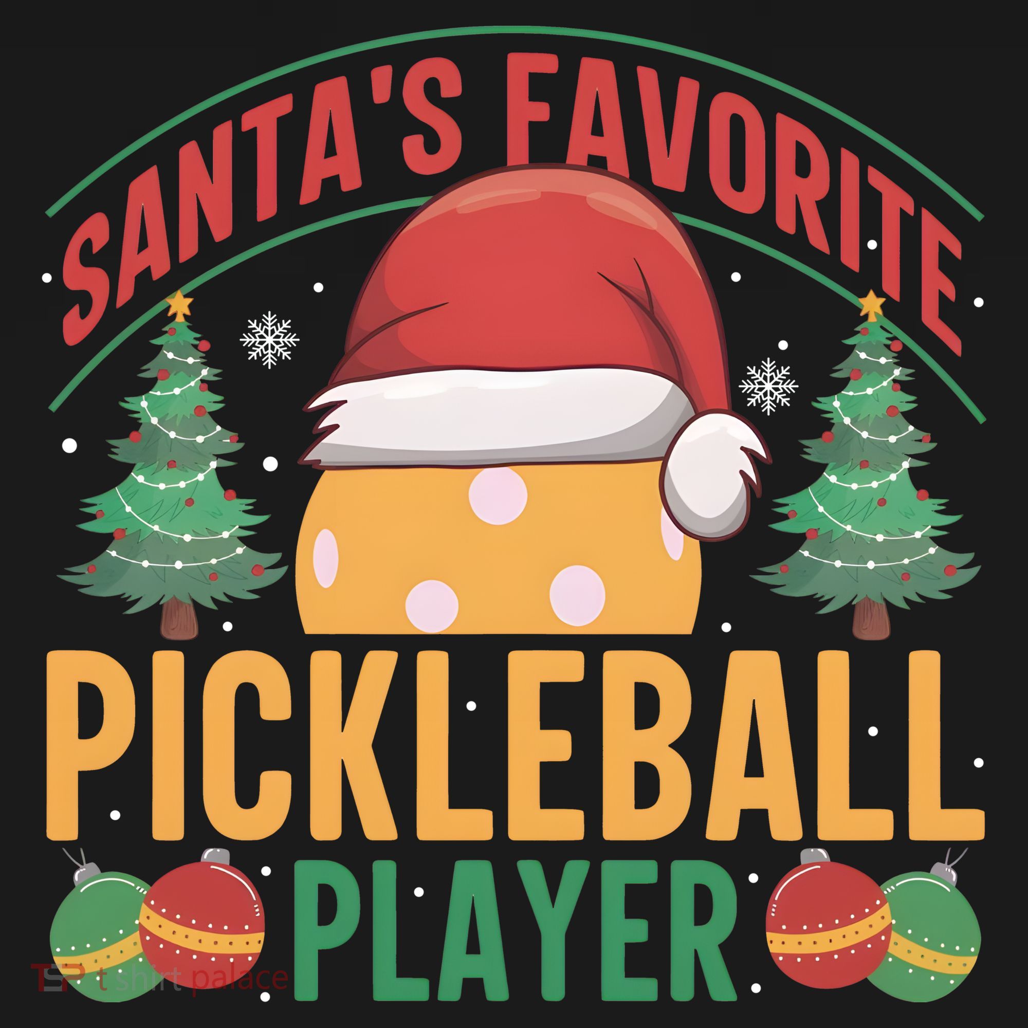 Christmas Pickleball Santa Favorite Pickleball Player Mousepad
