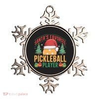 Christmas Pickleball Santa Favorite Pickleball Player Ornament thumb 0