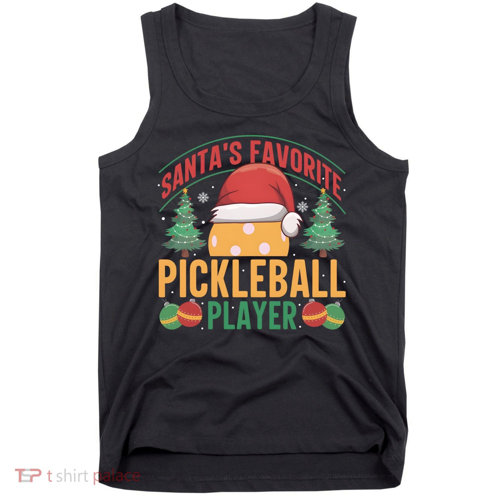 Christmas Pickleball Santa Favorite Pickleball Player Tank Top
