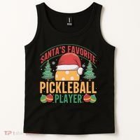 Christmas Pickleball Santa Favorite Pickleball Player Tank Top thumb 2