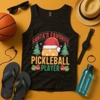 Christmas Pickleball Santa Favorite Pickleball Player Tank Top thumb 4