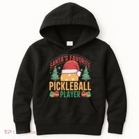 Christmas Pickleball Santa Favorite Pickleball Player Kids Hoodie thumb 0