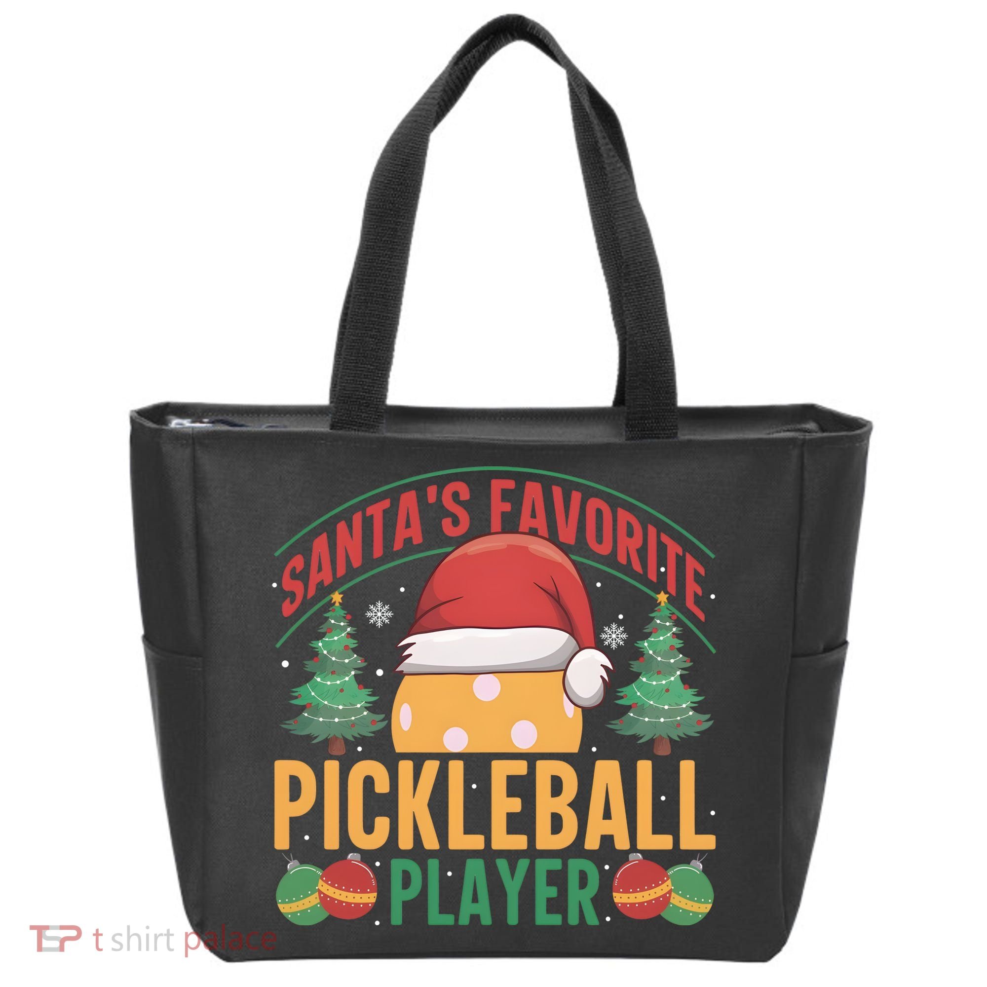 Christmas Pickleball Santa Favorite Pickleball Player Tote Bag