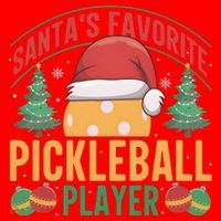 Christmas Pickleball Santa Favorite Pickleball Player Santa Hat thumb 1