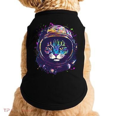 Colorful Paint Splat Astronaut Cat Doggie Tank