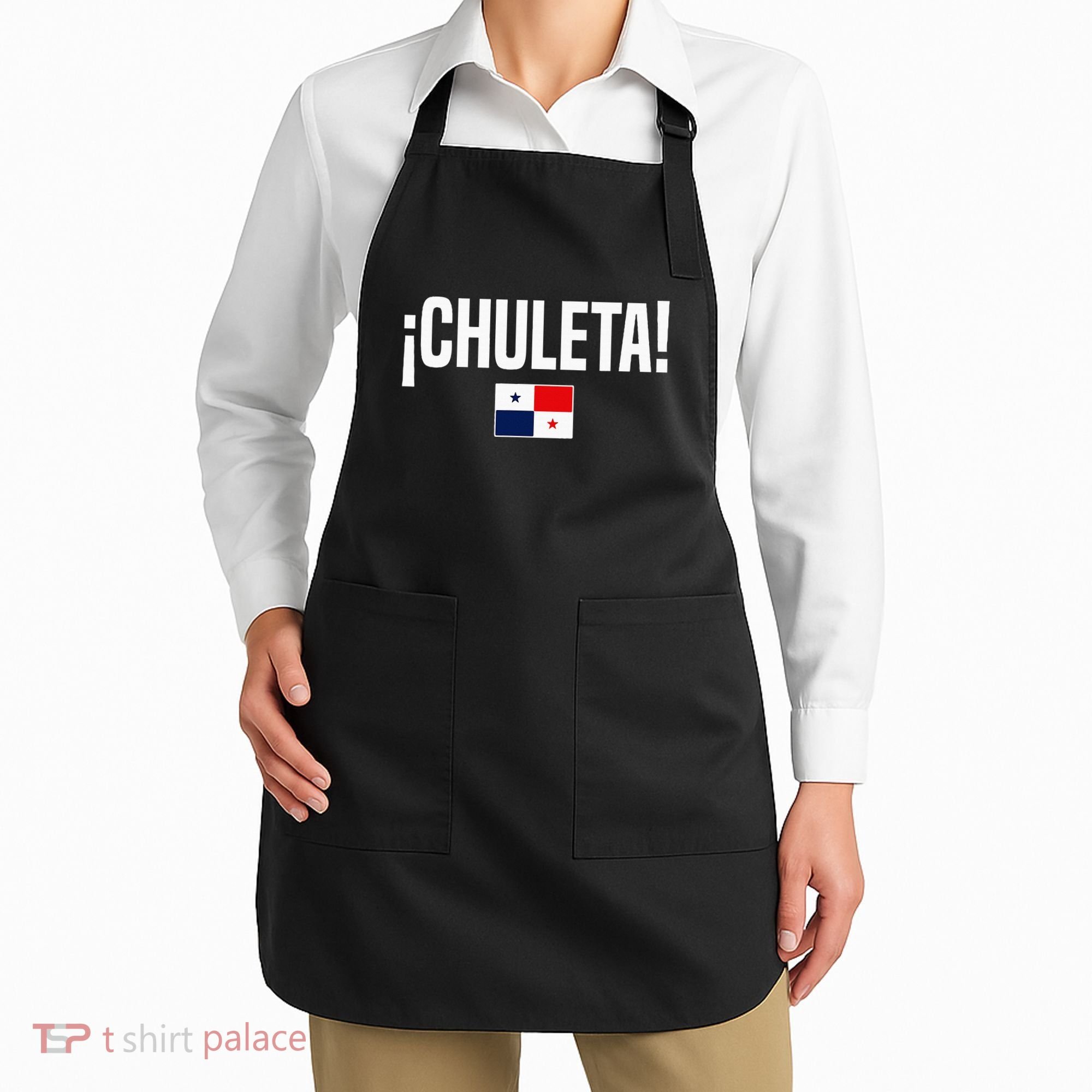 Chuleta Panamanian Slang Panama Flag Apron