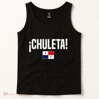 Chuleta Panamanian Slang Panama Flag Tank Top thumb 2