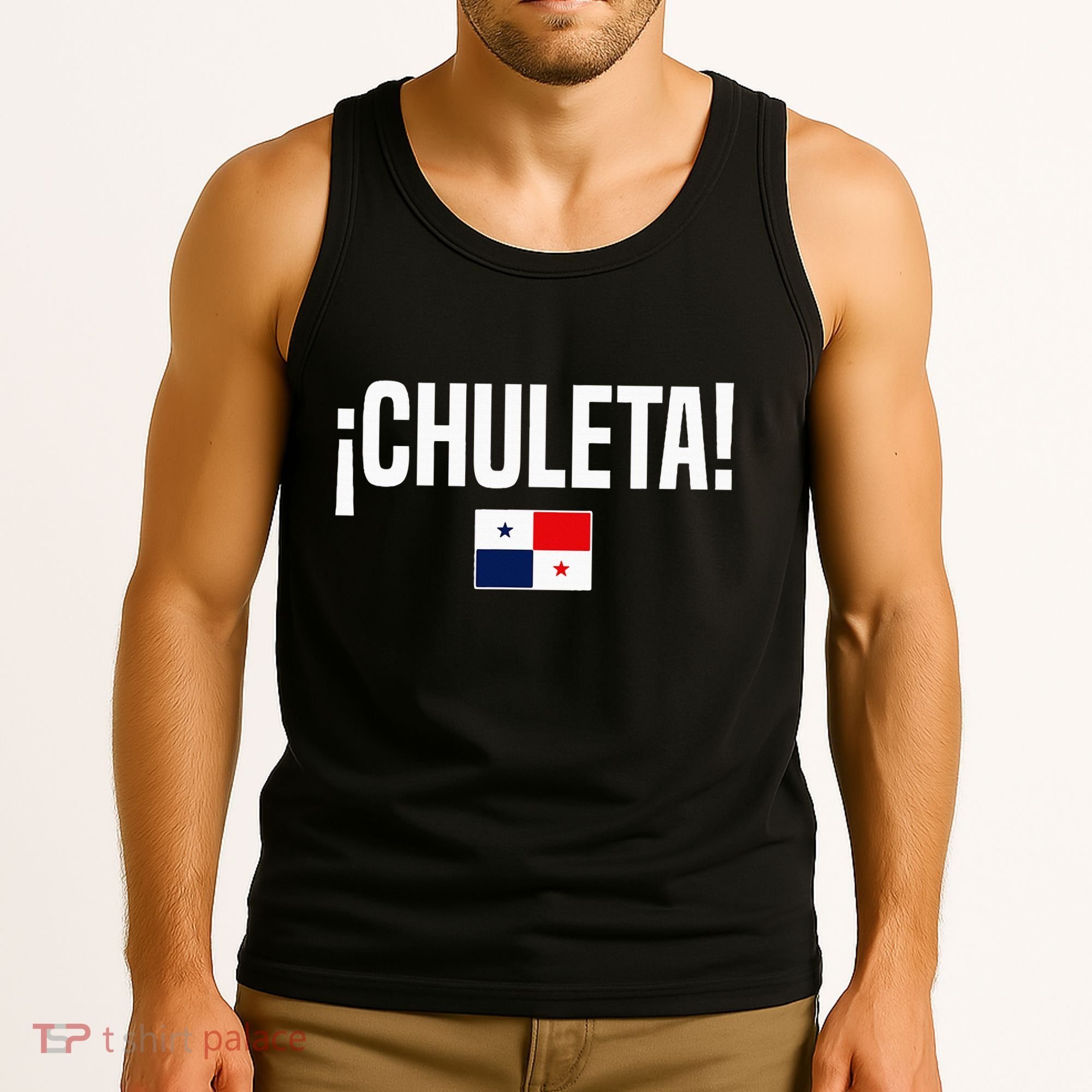 Chuleta Panamanian Slang Panama Flag Tank Top