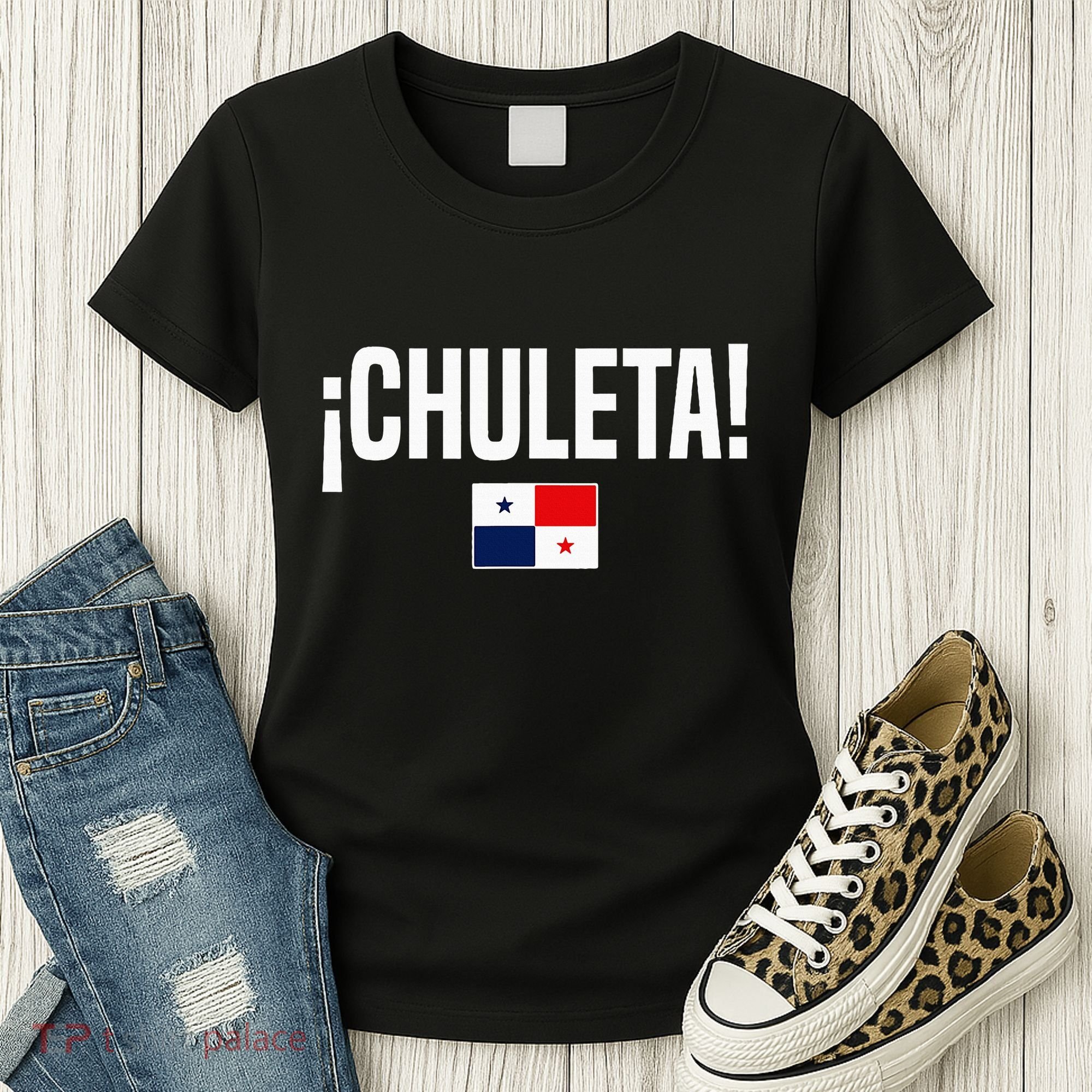 Chuleta Panamanian Slang Panama Flag Women's T-Shirt