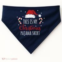 Christmas Pajama Shirt USA-Made Doggie Bandana thumb 0