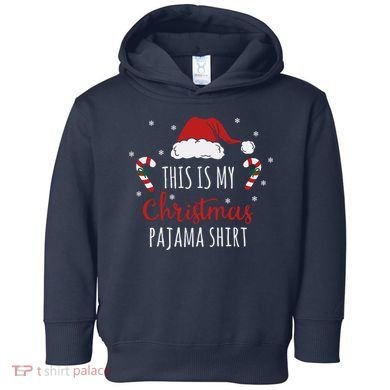 Christmas Pajama Shirt Toddler Hoodie
