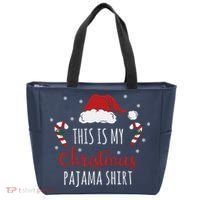 Christmas Pajama Shirt Tote Bag thumb 0