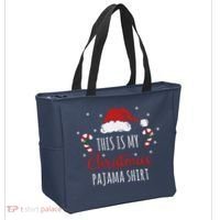 Christmas Pajama Shirt Tote Bag thumb 2