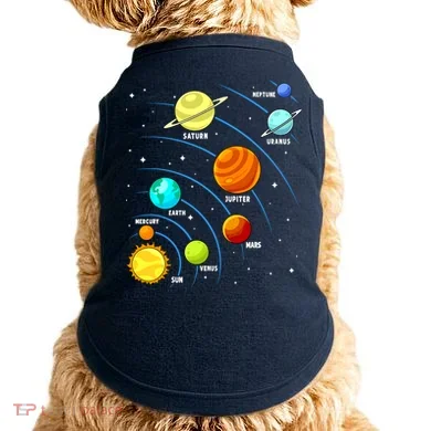 Colorful Planets Solar Systemss Boy Space Science Doggie Tank
