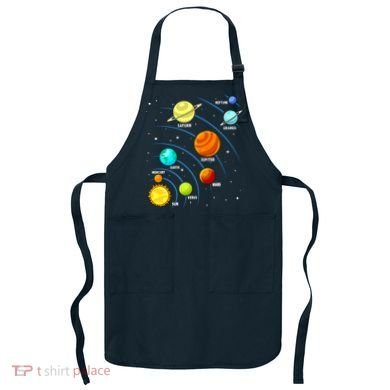 Colorful Planets Solar Systemss Boy Space Science Apron