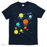 Colorful Planets Solar Systemss Boy Space Science T-Shirt thumb 0